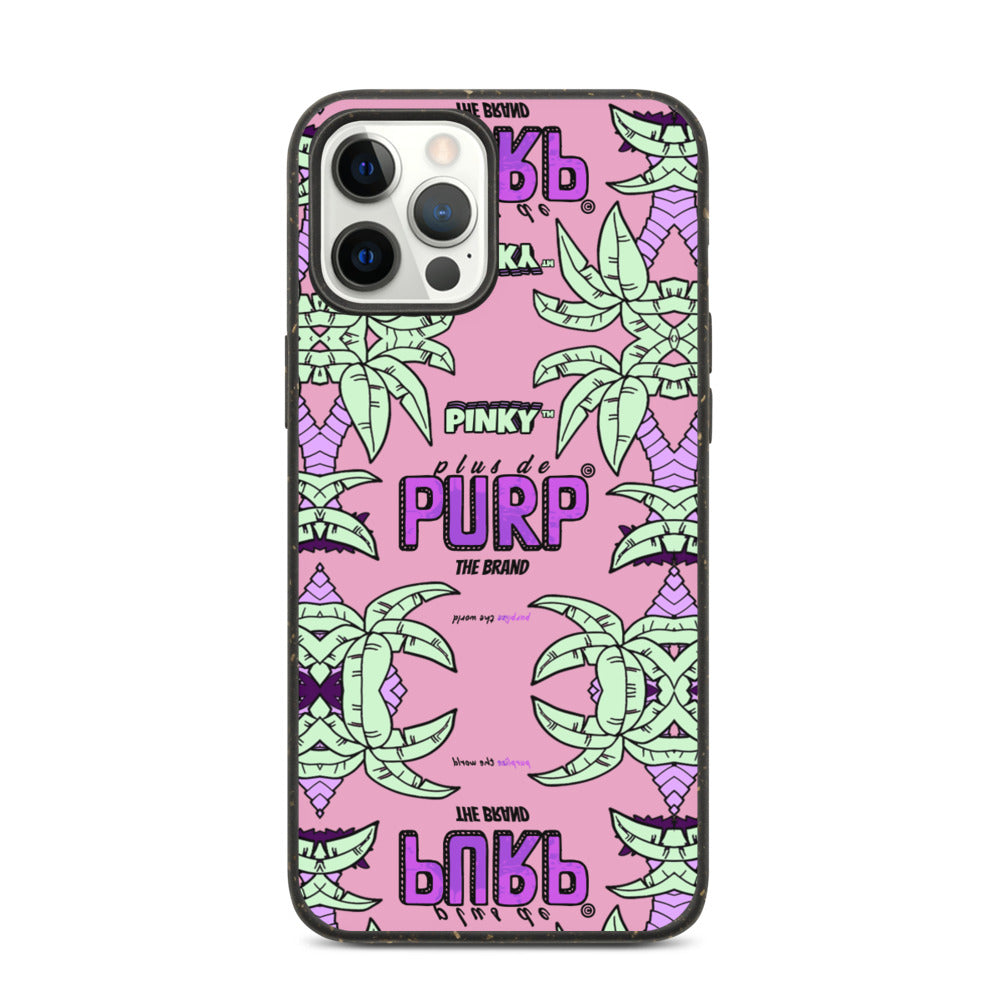 Coque iPhone Biodégradable (Toutes Versions) PALM & CHILL - Pinky™ - The Brand PlusDePurp.©