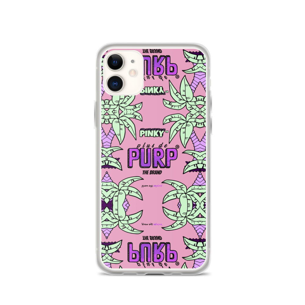 Coque iPhone (Toutes Versions) PALM & CHILL - Pinky™ - The Brand PlusDePurp.©