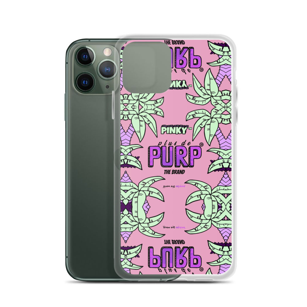Coque iPhone (Toutes Versions) PALM & CHILL - Pinky™ - The Brand PlusDePurp.©