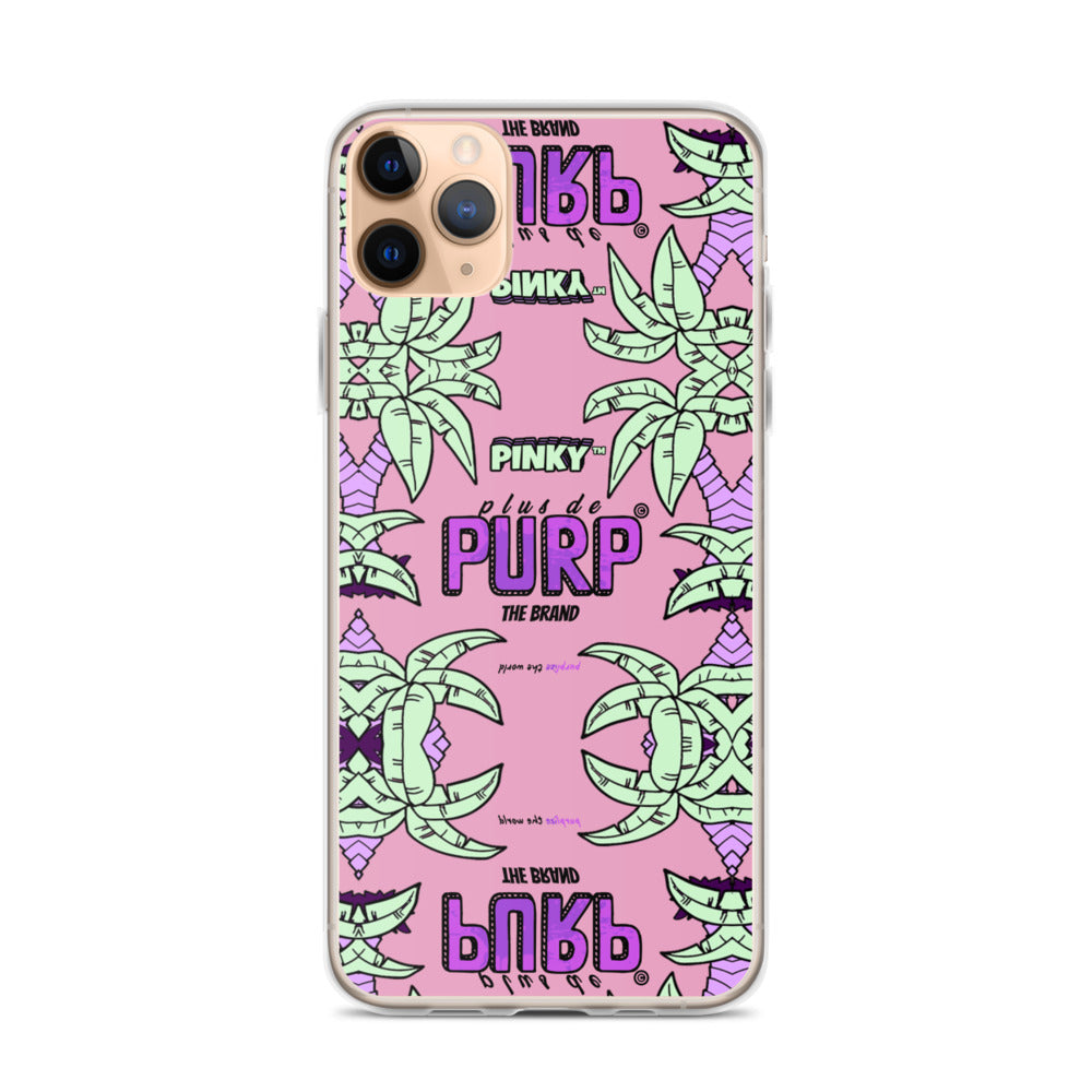 Coque iPhone (Toutes Versions) PALM & CHILL - Pinky™ - The Brand PlusDePurp.©