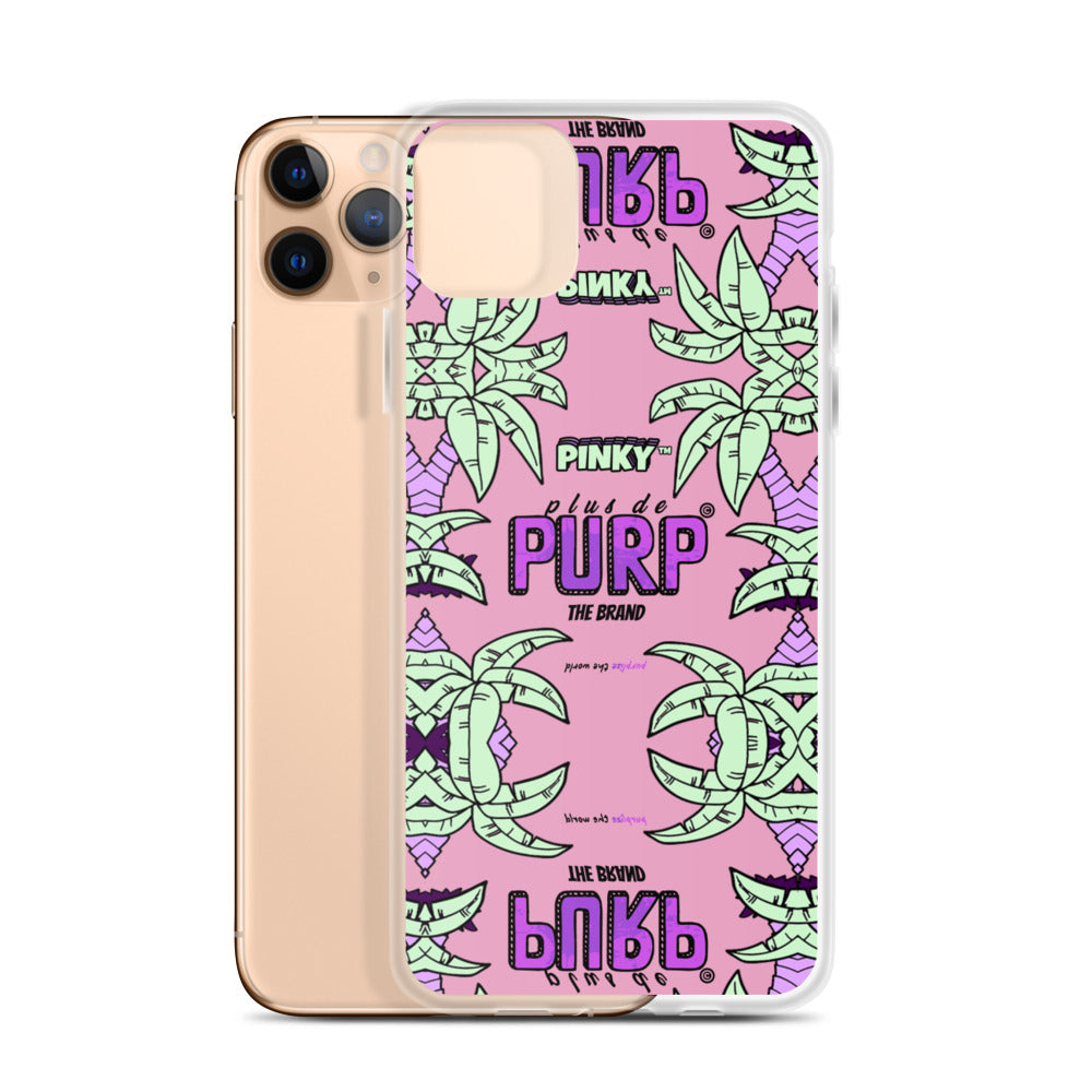 Coque iPhone (Toutes Versions) PALM & CHILL - Pinky™ - The Brand PlusDePurp.©