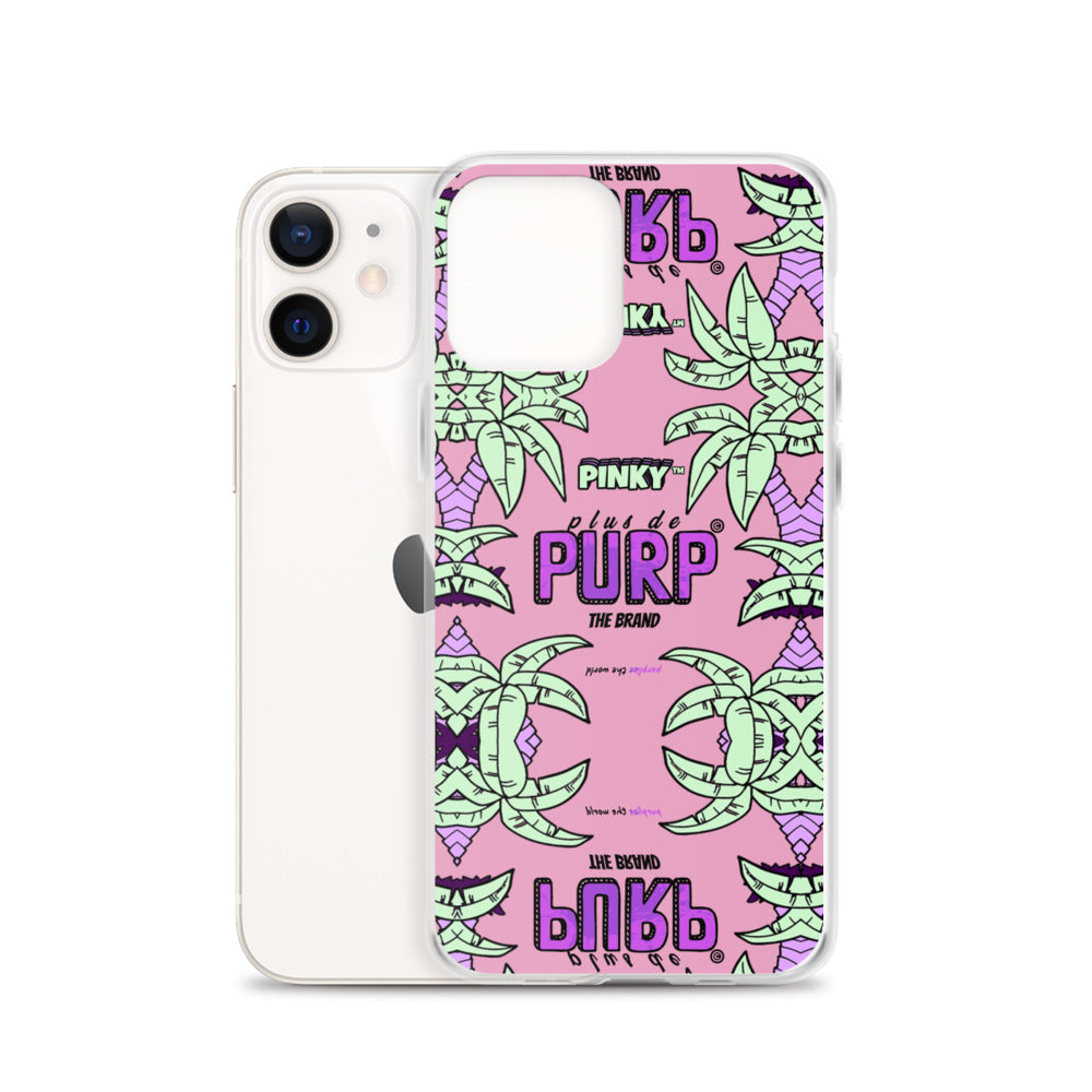 Coque iPhone (Toutes Versions) PALM & CHILL - Pinky™ - The Brand PlusDePurp.©