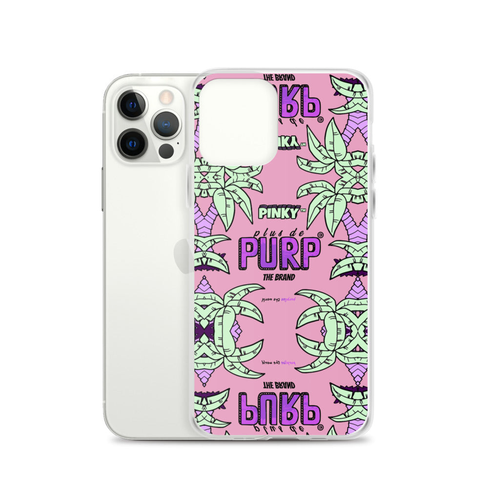 Coque iPhone (Toutes Versions) PALM & CHILL - Pinky™ - The Brand PlusDePurp.©