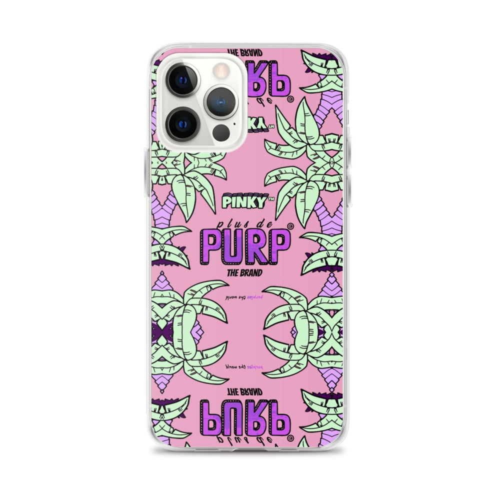 Coque iPhone (Toutes Versions) PALM & CHILL - Pinky™ - The Brand PlusDePurp.©