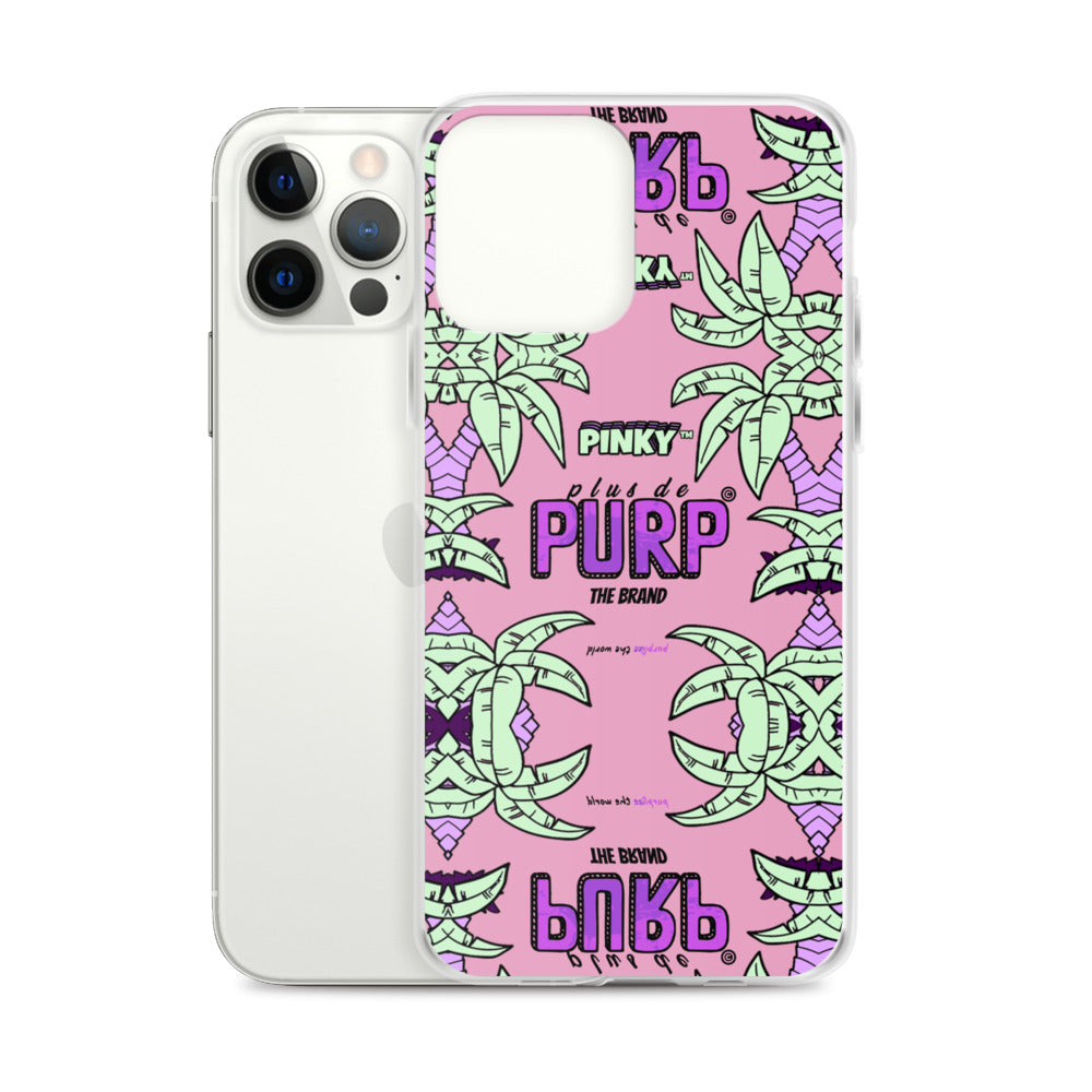 Coque iPhone (Toutes Versions) PALM & CHILL - Pinky™ - The Brand PlusDePurp.©