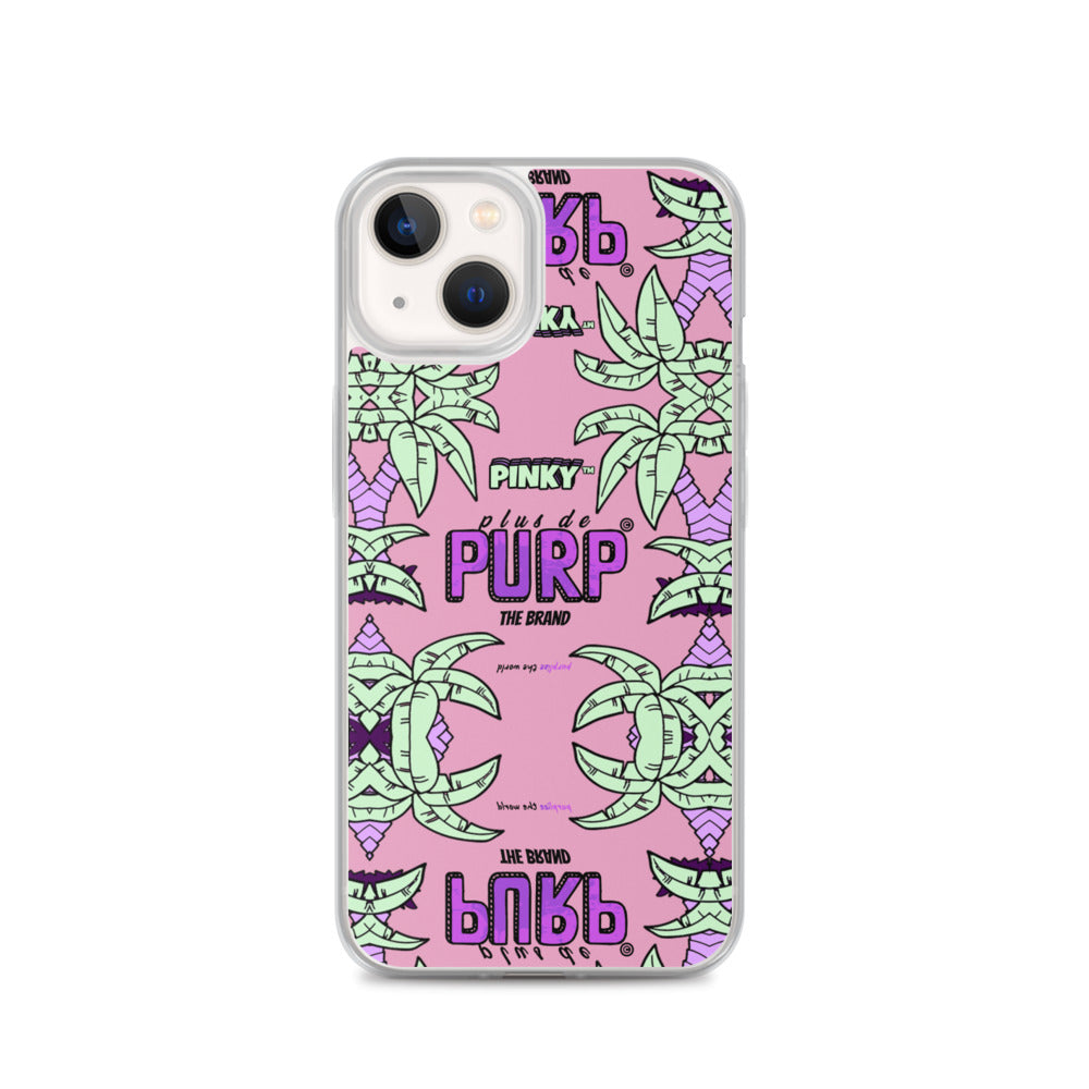 Coque iPhone (Toutes Versions) PALM & CHILL - Pinky™ - The Brand PlusDePurp.©
