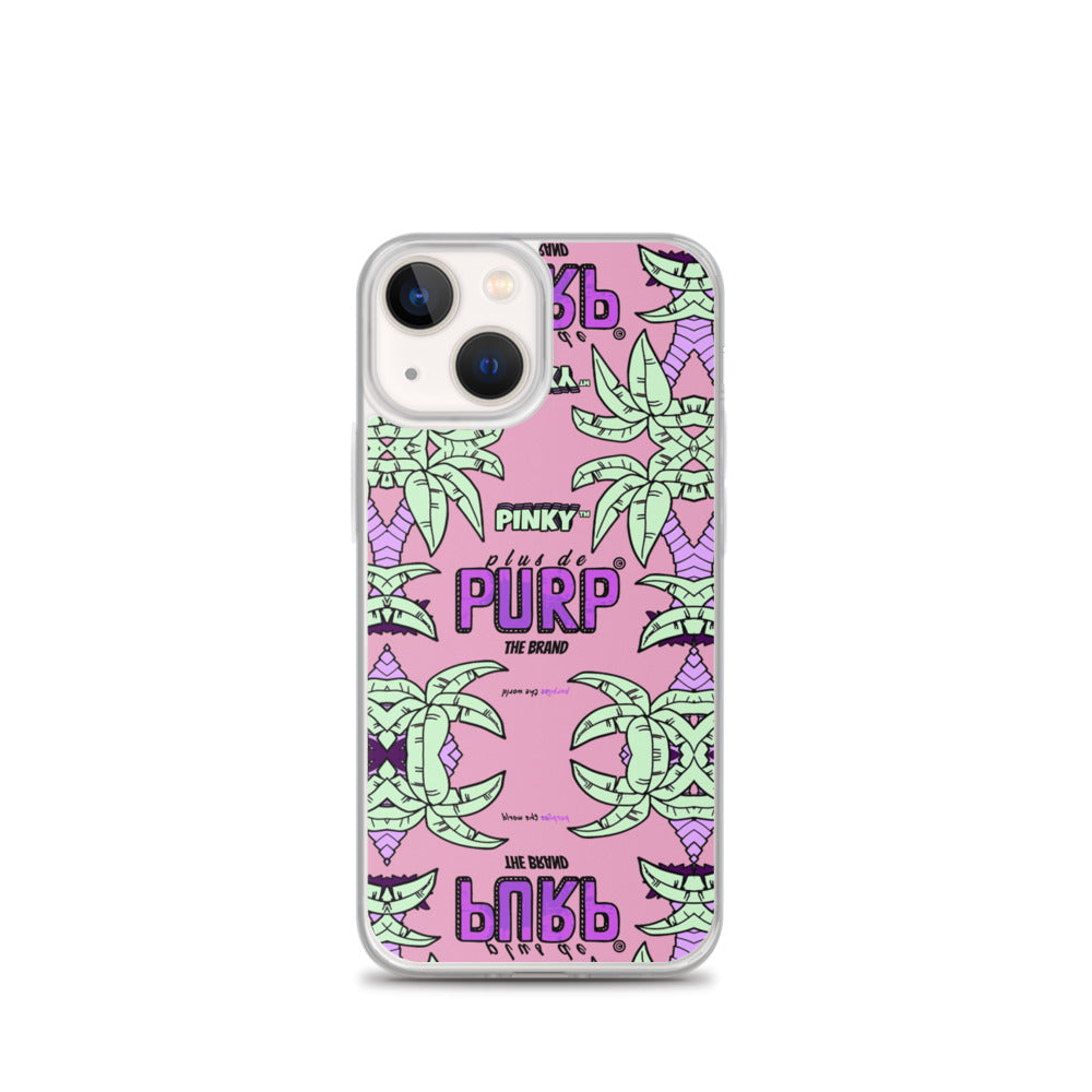 Coque iPhone (Toutes Versions) PALM & CHILL - Pinky™ - The Brand PlusDePurp.©