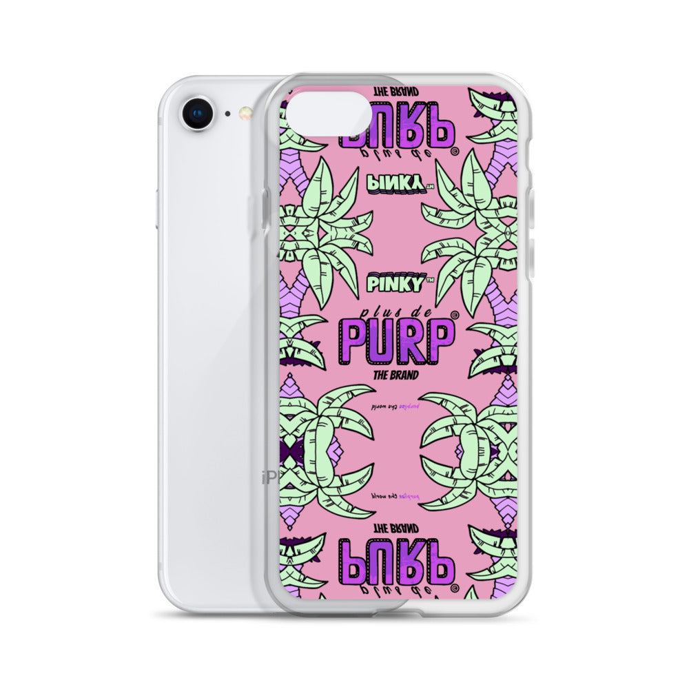Coque iPhone (Toutes Versions) PALM & CHILL - Pinky™ - The Brand PlusDePurp.©