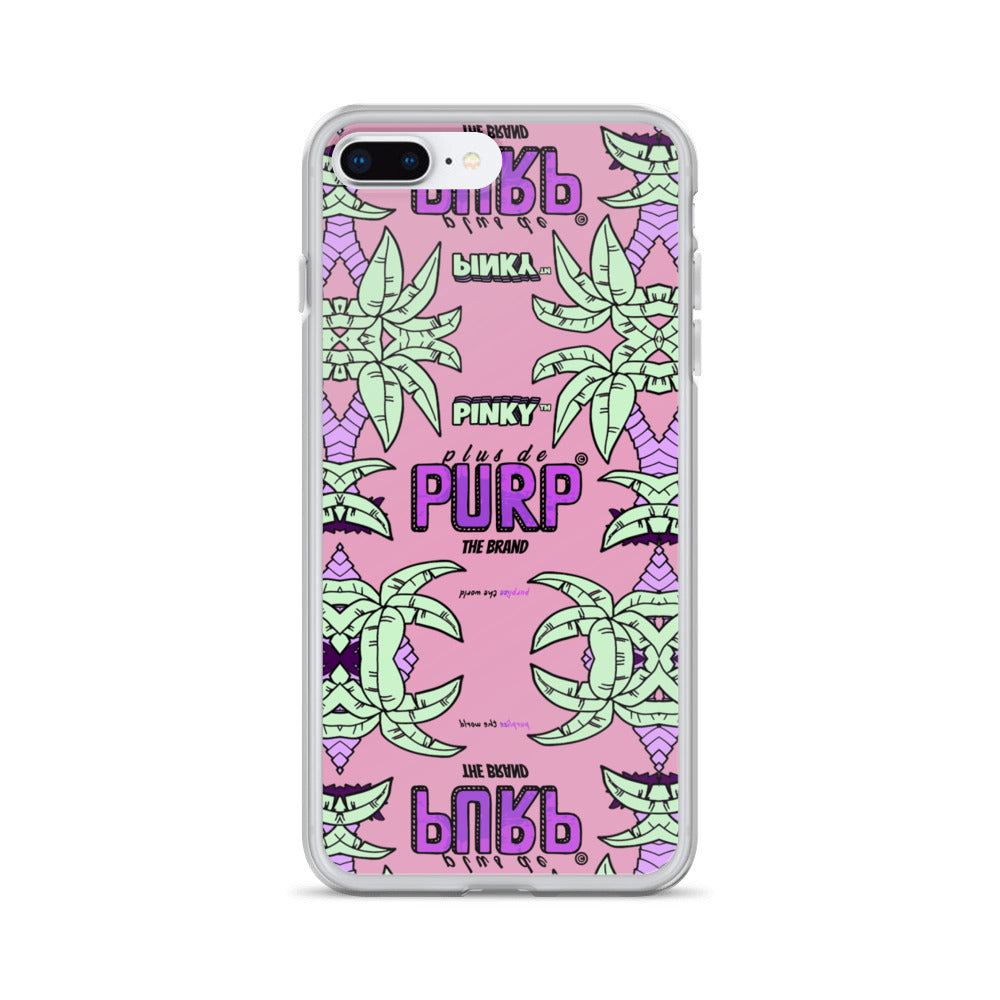 Coque iPhone (Toutes Versions) PALM & CHILL - Pinky™ - The Brand PlusDePurp.©