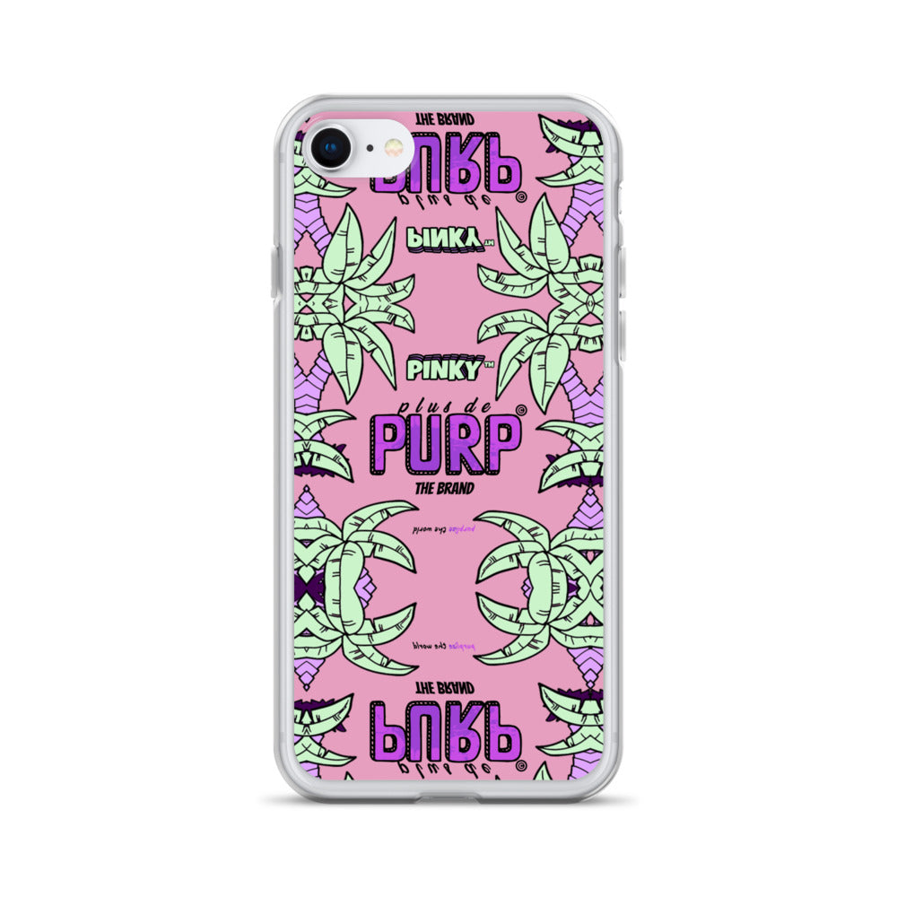Coque iPhone (Toutes Versions) PALM & CHILL - Pinky™ - The Brand PlusDePurp.©