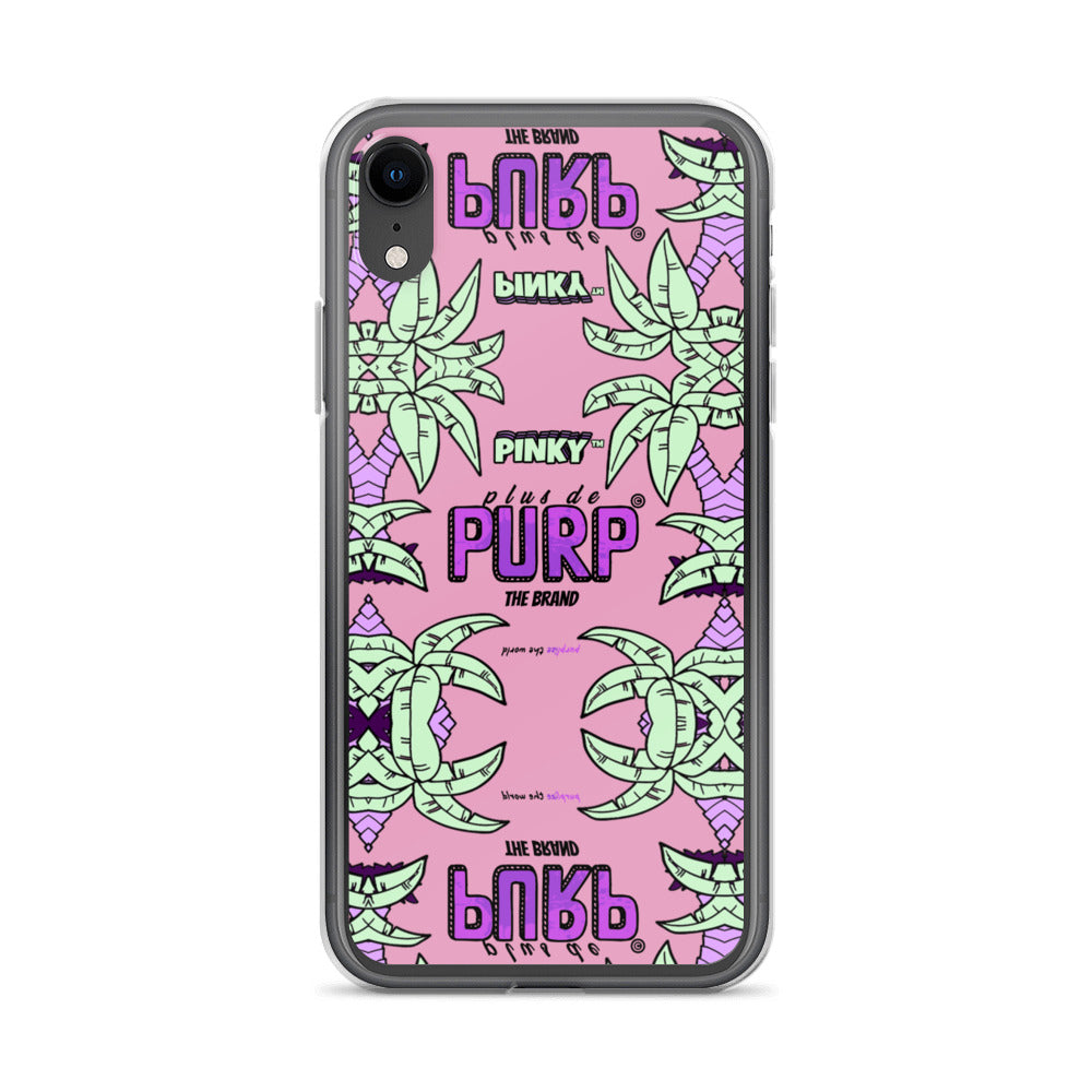 Coque iPhone (Toutes Versions) PALM & CHILL - Pinky™ - The Brand PlusDePurp.©