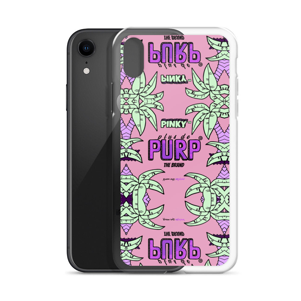 Coque iPhone (Toutes Versions) PALM & CHILL - Pinky™ - The Brand PlusDePurp.©