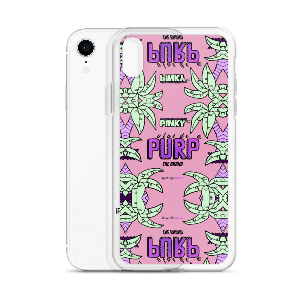 Coque iPhone (Toutes Versions) PALM & CHILL - Pinky™ - The Brand PlusDePurp.©