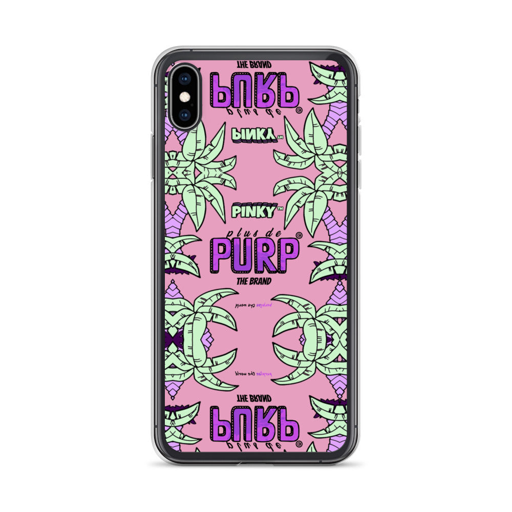 Coque iPhone (Toutes Versions) PALM & CHILL - Pinky™ - The Brand PlusDePurp.©