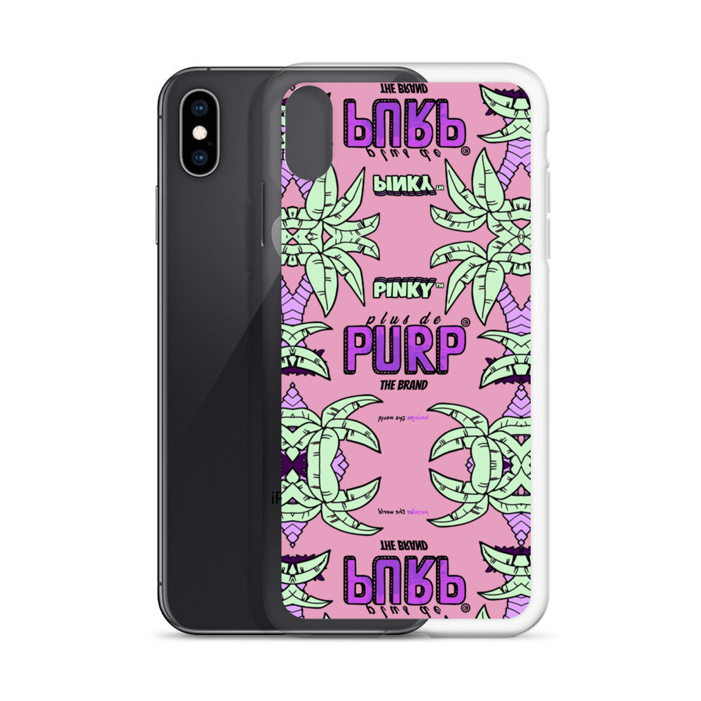 Coque iPhone (Toutes Versions) PALM & CHILL - Pinky™ - The Brand PlusDePurp.©