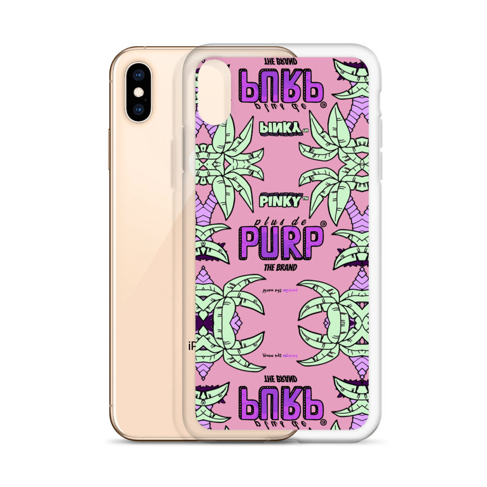 Coque iPhone (Toutes Versions) PALM & CHILL - Pinky™ - The Brand PlusDePurp.©