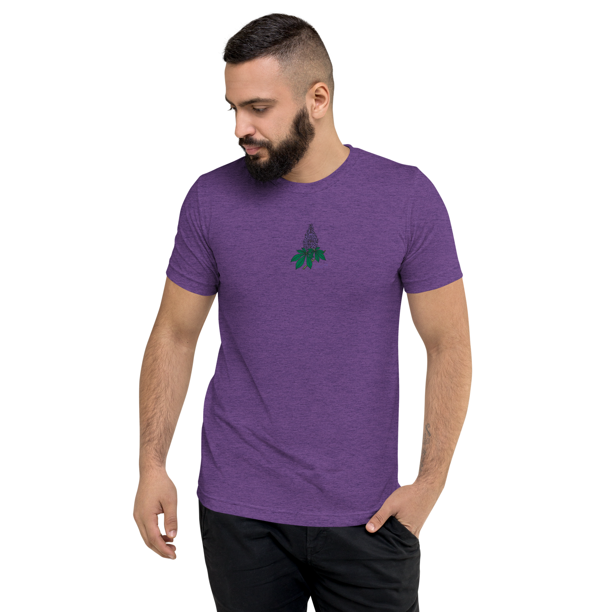 T-shirt brodé unisexe - Lilas™ - [PlusDePurp - The Brand]