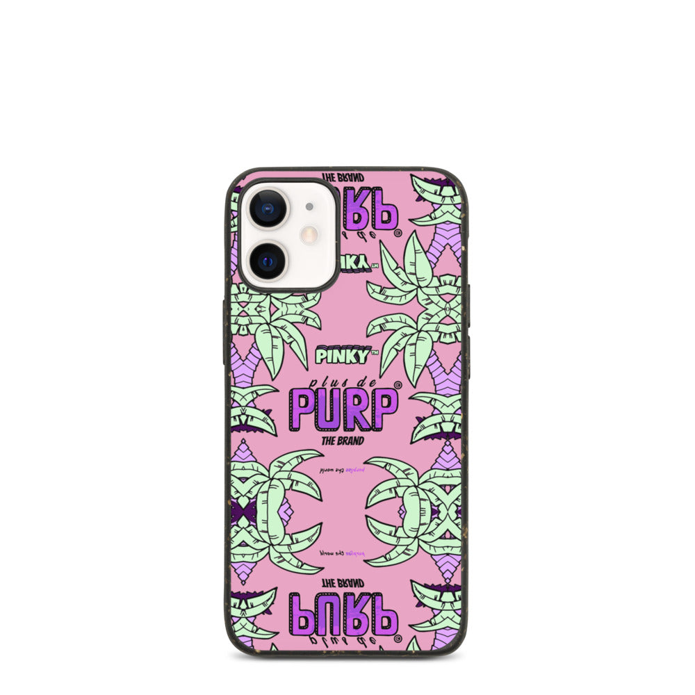 Coque iPhone Biodégradable (Toutes Versions) PALM & CHILL - Pinky™ - The Brand PlusDePurp.©