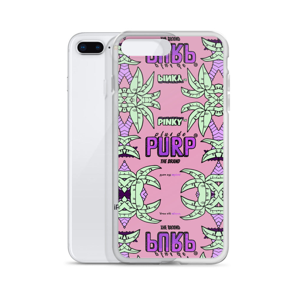 Coque iPhone (Toutes Versions) PALM & CHILL - Pinky™ - The Brand PlusDePurp.©