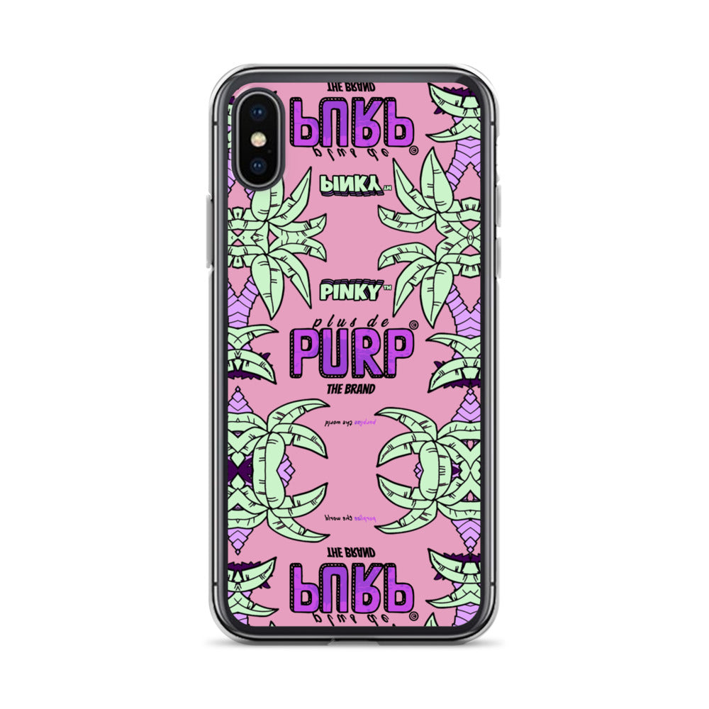 Coque iPhone (Toutes Versions) PALM & CHILL - Pinky™ - The Brand PlusDePurp.©